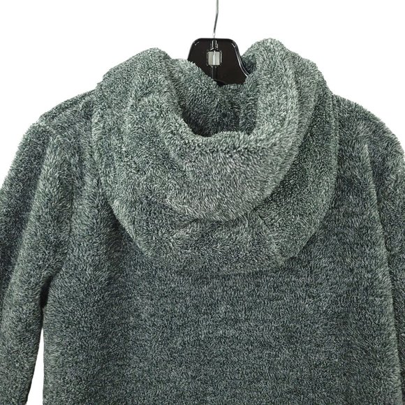 White Mark Sherpa Full Zip Hoodie Sweater Jacket Size M Fleece Pockets Gray NEW - Picture 13 of 16